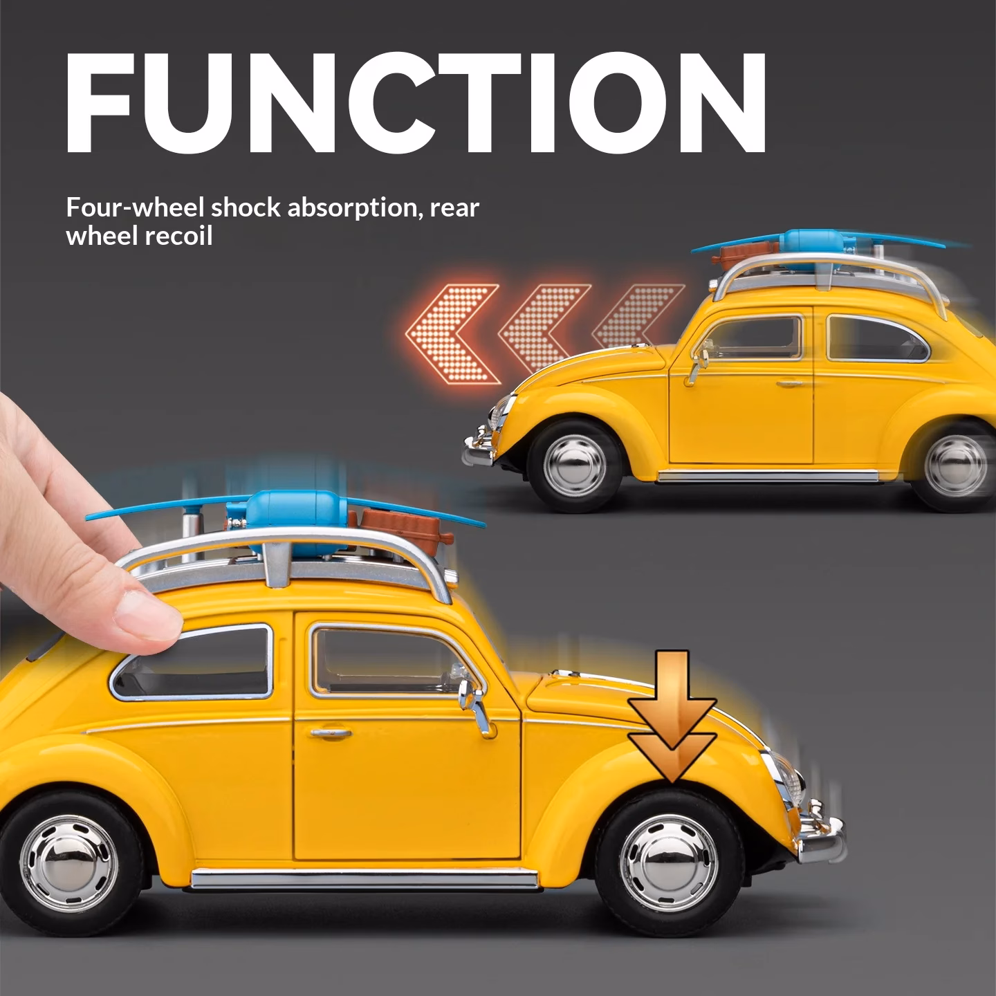 1/24 Scale Metal Die-Cast Retro Beetle Car Model - Image 6
