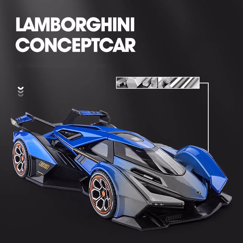 1:22 Scale Diecast Model Car with Sound & Light - Image 2