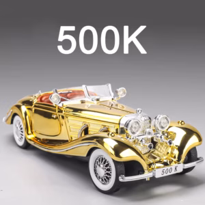 1:24 500K E-TYPE Model Car in Gold Finish