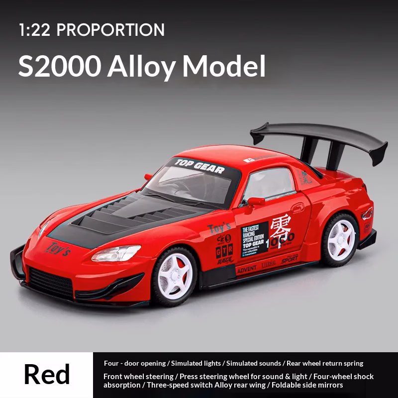 Honda S2000 1/22 Scale Diecast Model Car - Image 8