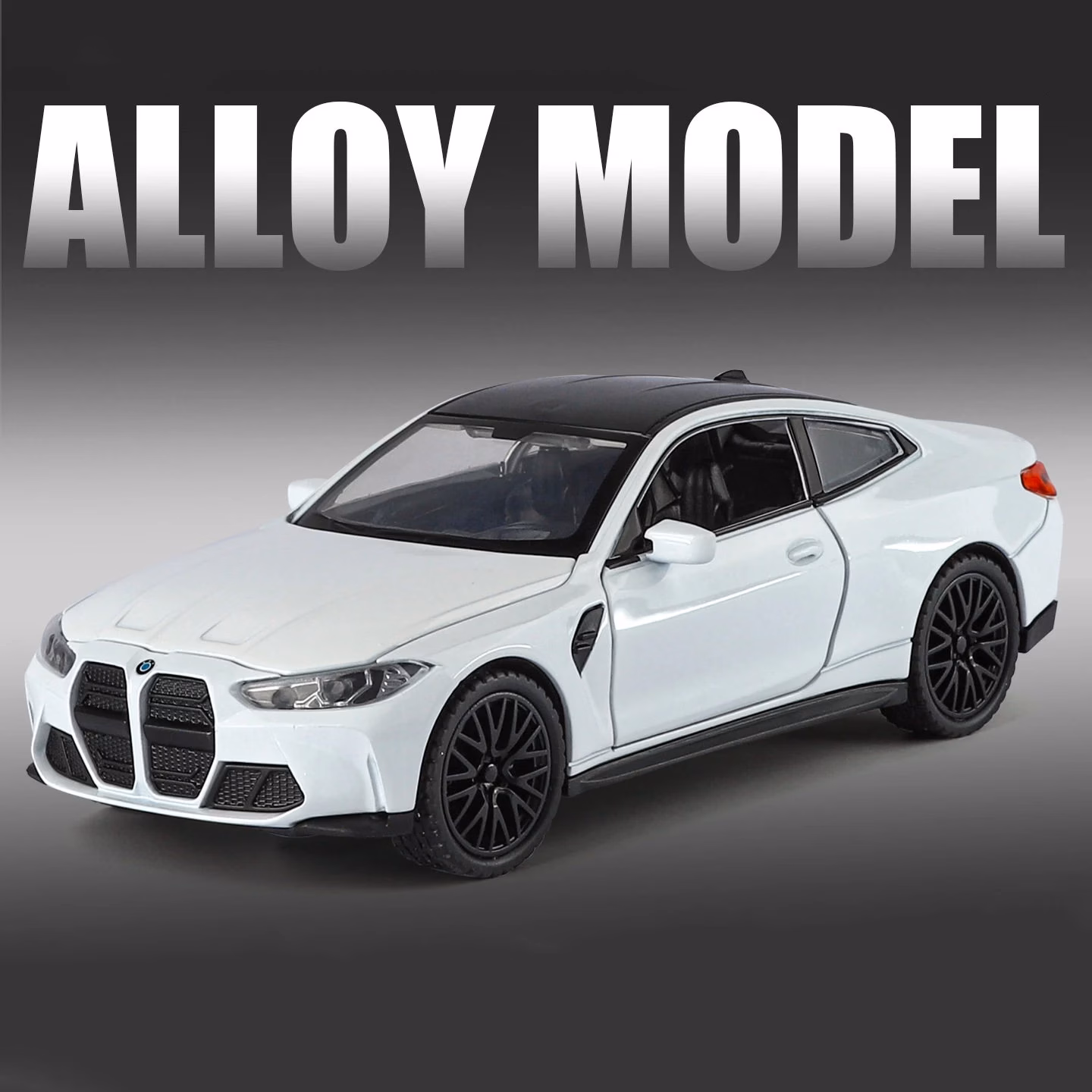 M4 Alloy Model Car 1:32 Scale Neon Yellow - Image 9