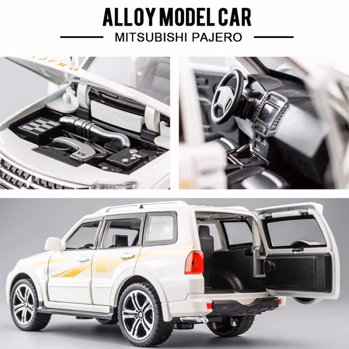 1:32 Pajero Alloy Miniature Model Car - Image 3