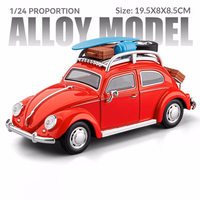 1/24 Scale Metal Die-Cast Retro Beetle Car Model - Image 9