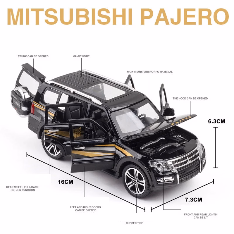 1:32 Pajero Alloy Miniature Model Car - Image 6
