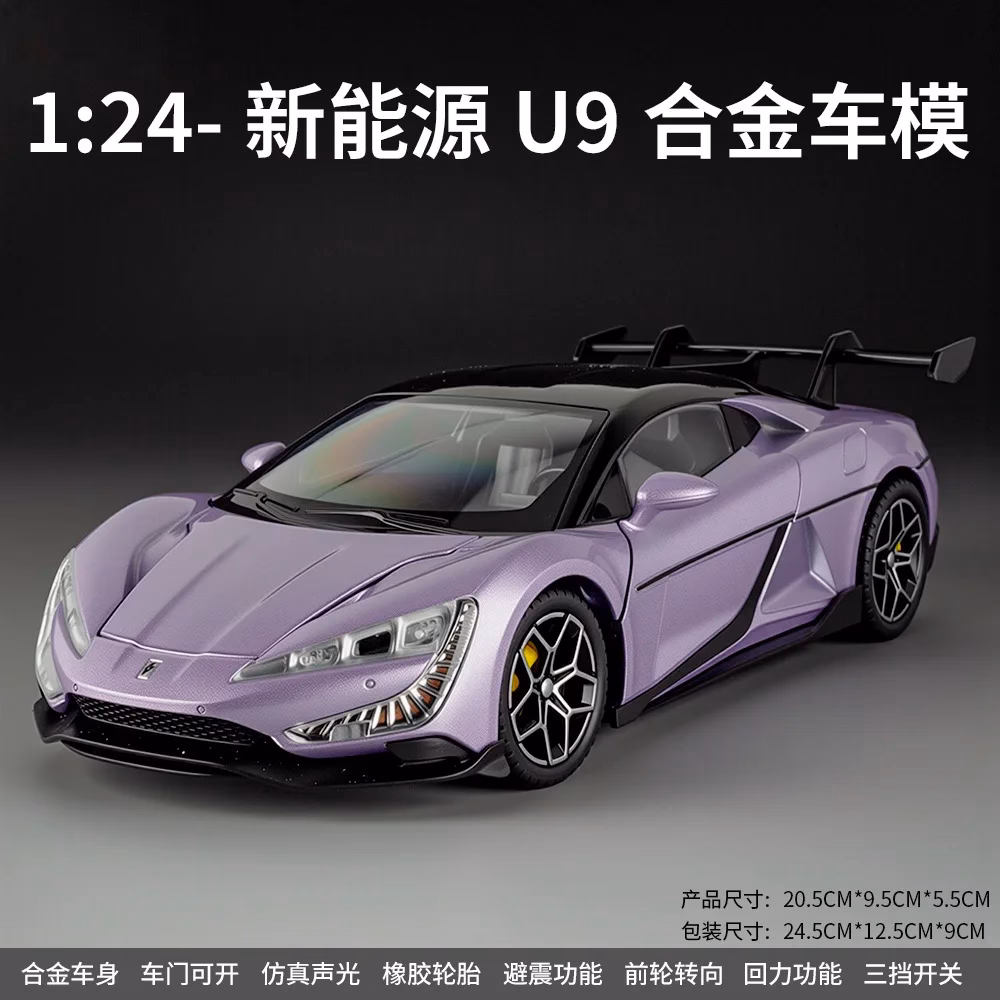 WELLY U9 1:24 Scale Alloy Model Car - Image 9