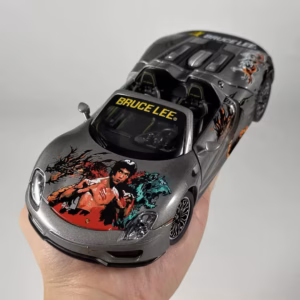 1:24 Scale Diecast Model Car with Bruce Lee Art