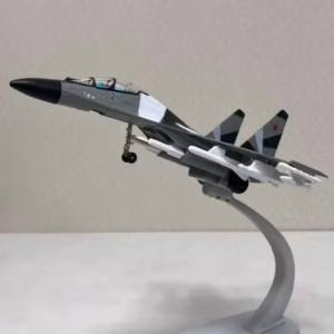 Su-35 Alloy Fighter Model with Pull-Back Mechanism