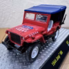 Jeep Willys MB 1:64 Diecast Model Red and Blue