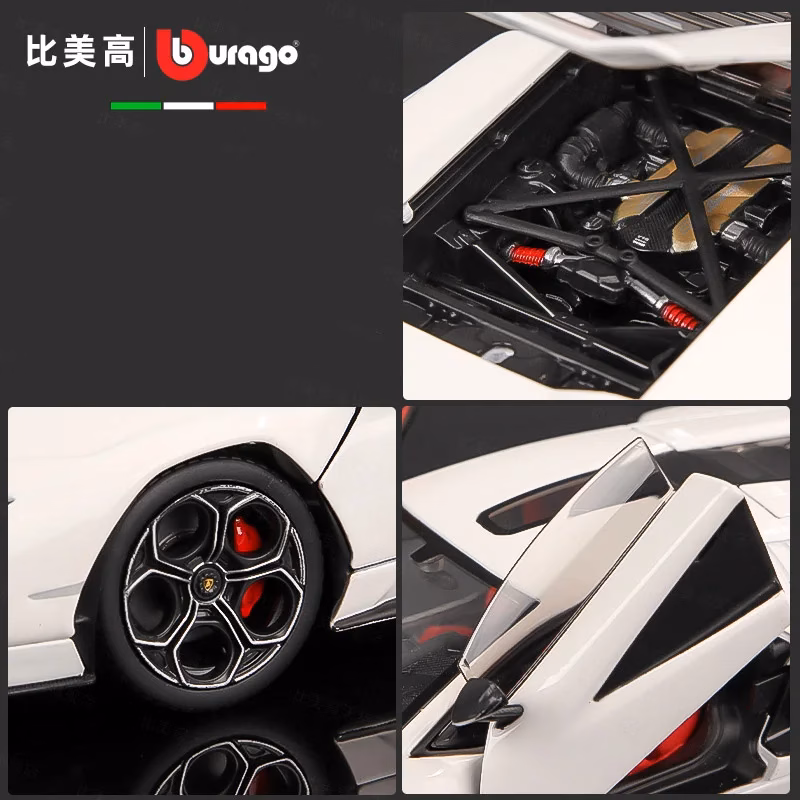 Bburago 1:24 Lamborghini Countach Model LPI800-4 - Image 5