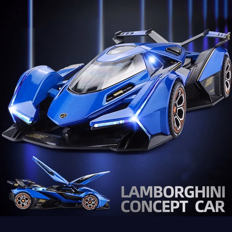 1:22 Scale Diecast Model Car with Sound & Light - Image 9