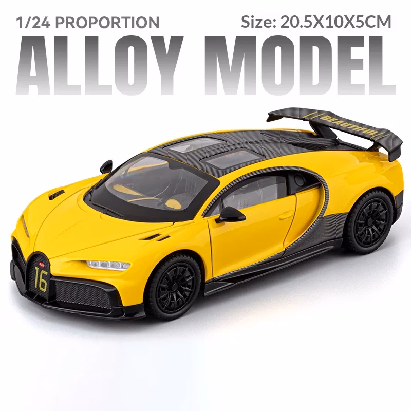 Chiron 1/24 Scale Die-Cast Model in Blue - Image 7