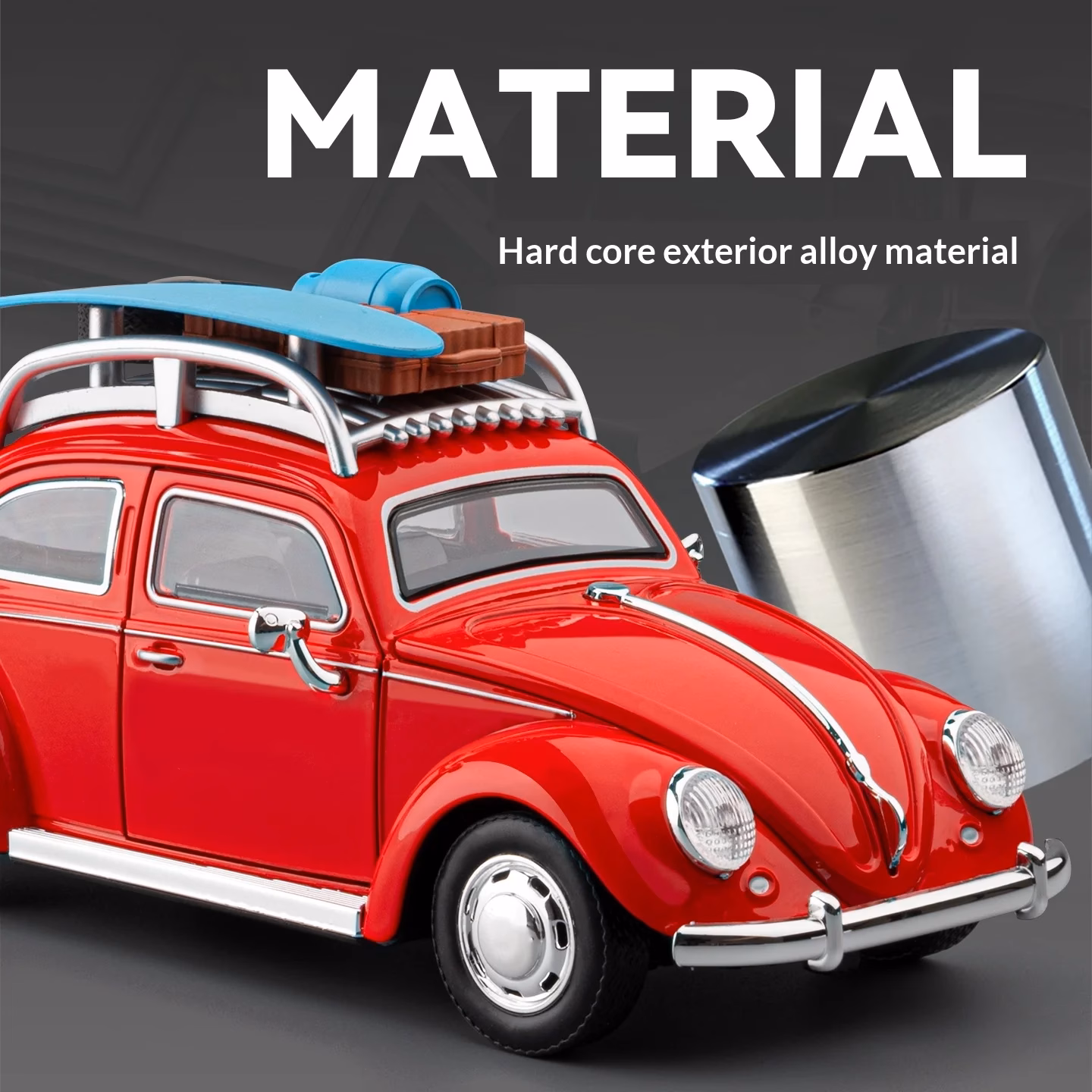 1/24 Scale Metal Die-Cast Retro Beetle Car Model - Image 3