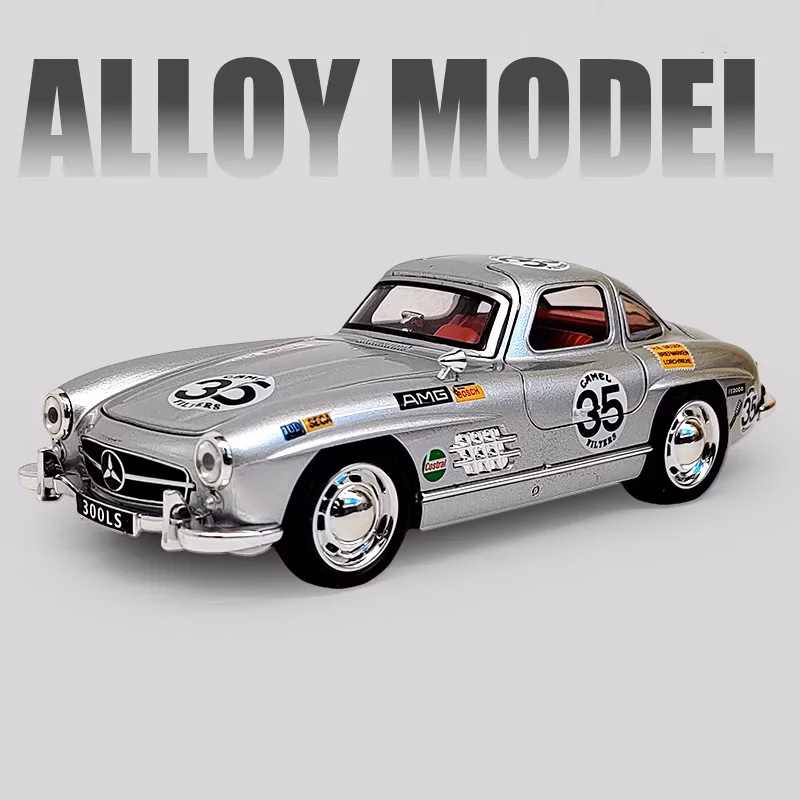 Benz 300SL 1:32 Scale Diecast Model Car - Image 8