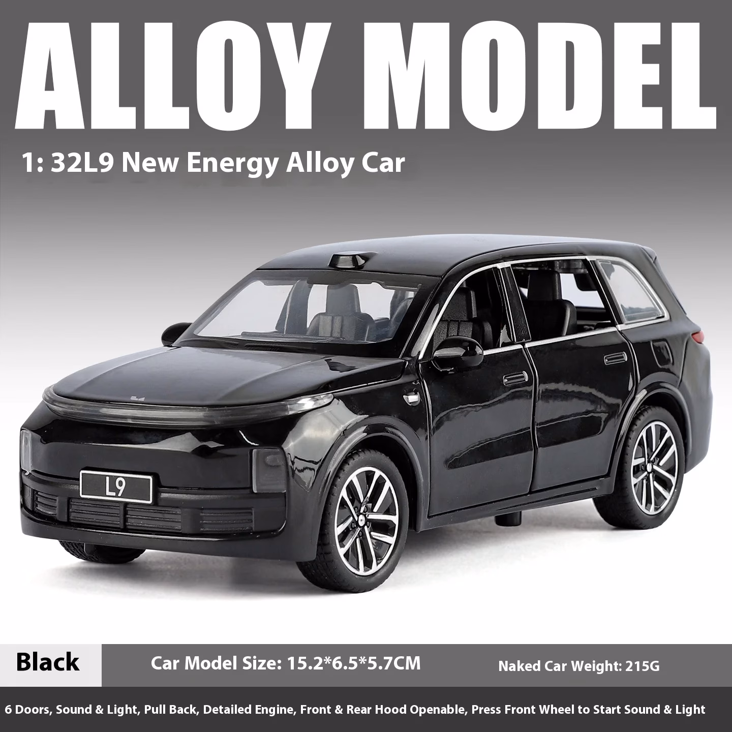 Li Auto L9 1:32 Scale Die-Cast Model - Image 9
