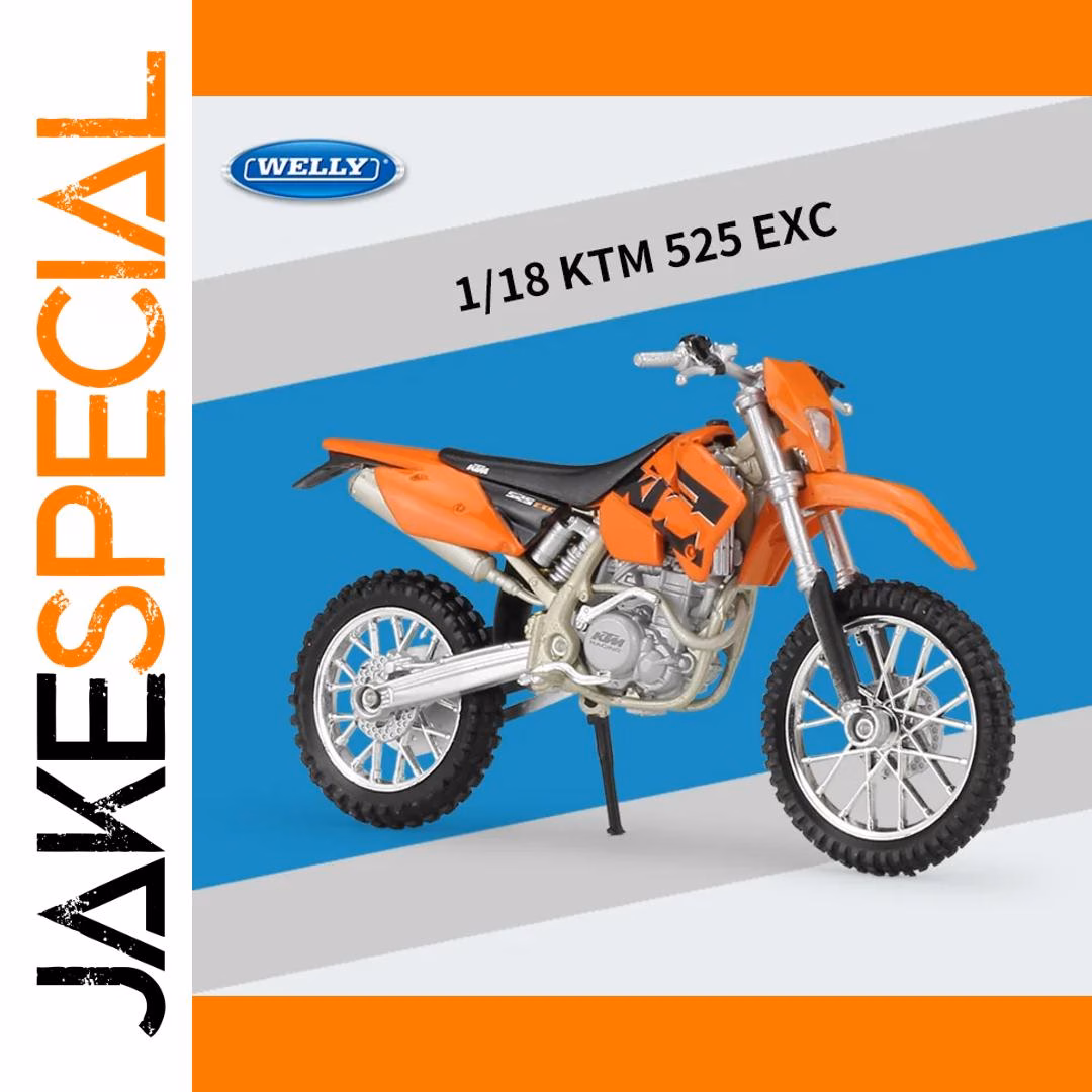 Welly 1:18 KTM 525 EXC Model Motorcycle