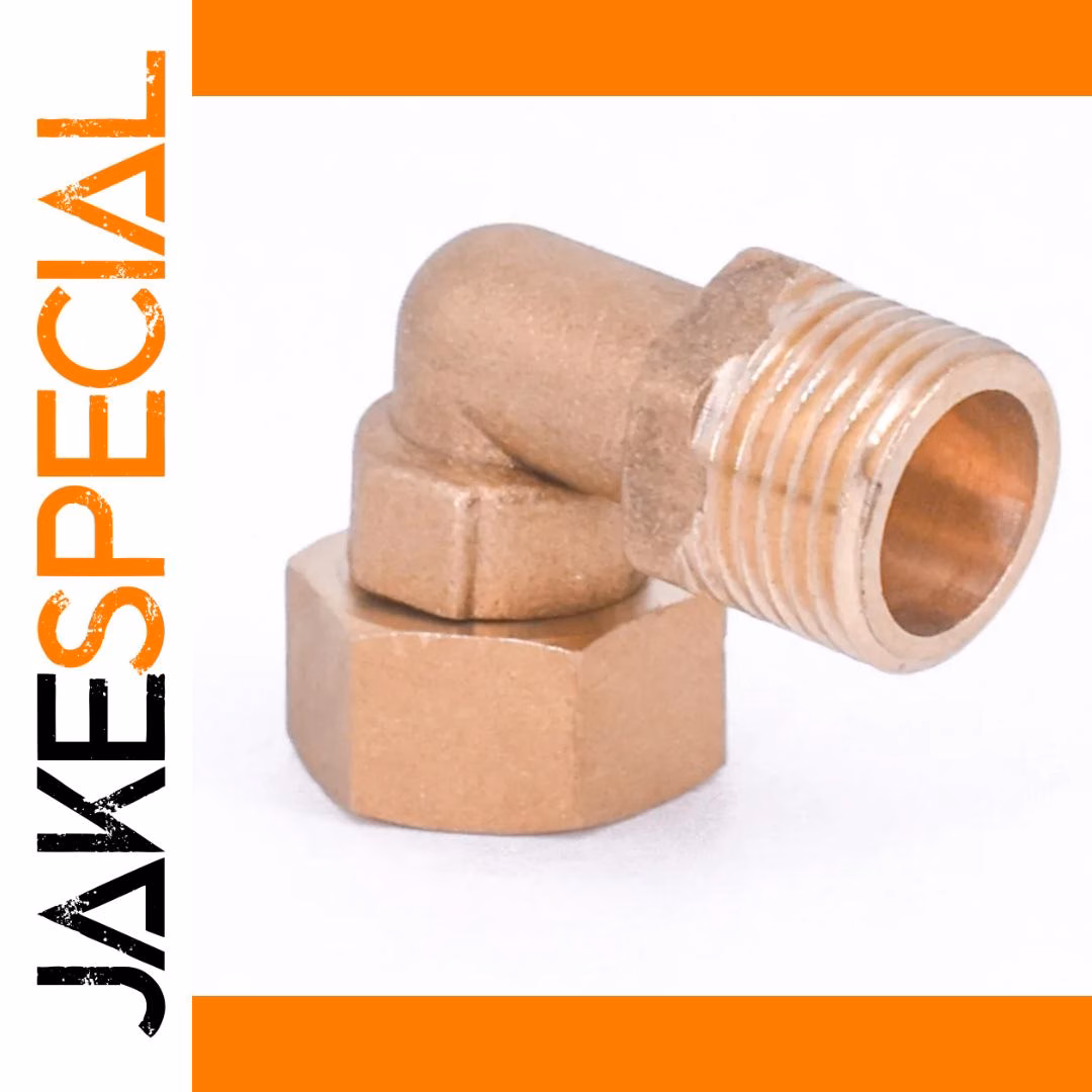 Brass 90 Degree Elbow Fitting 1/2 BSP 32mm