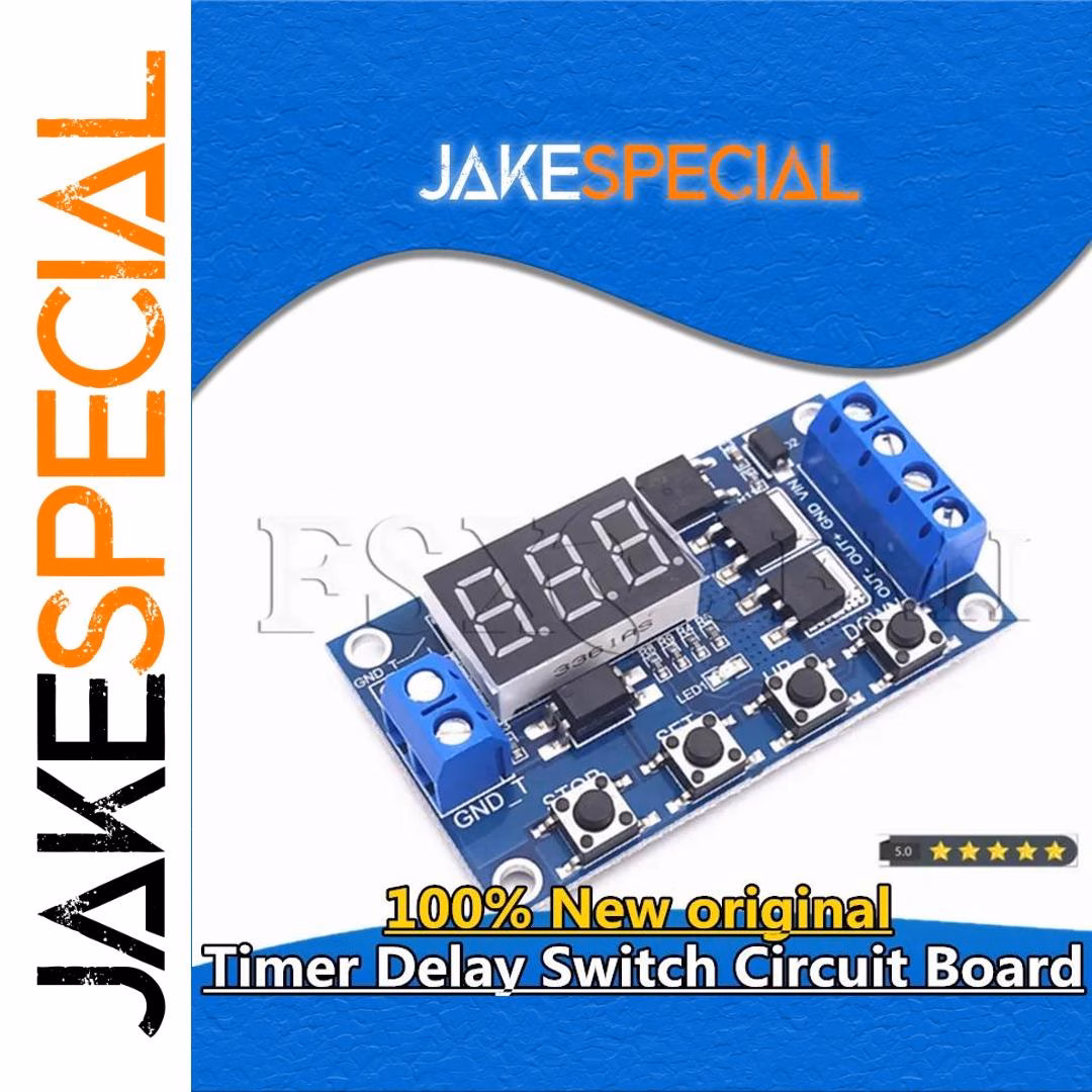DC 12V/24V Digital Delay Timer Module Circuit