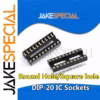 10PCS DIP-20 IC Sockets with Gold-Plated Pins