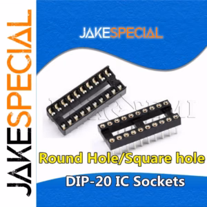 10PCS DIP-20 IC Sockets with Gold-Plated Pins