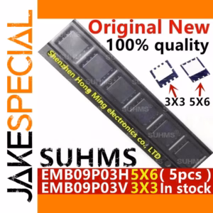 Set of 5 QFN-8 Logic ICs EMB09P03H/V