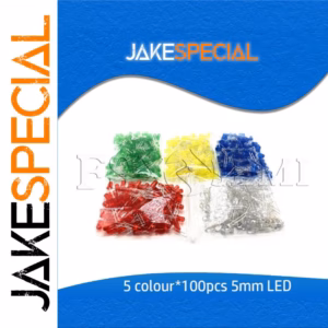5MM LED F5 Diode Kit - 500PCS in 5 Colors