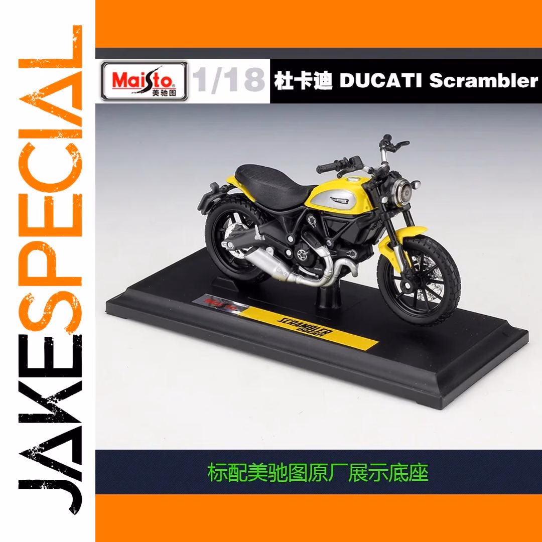 1:18 Scale Ducati Scrambler Model Motorcycle - Image 4