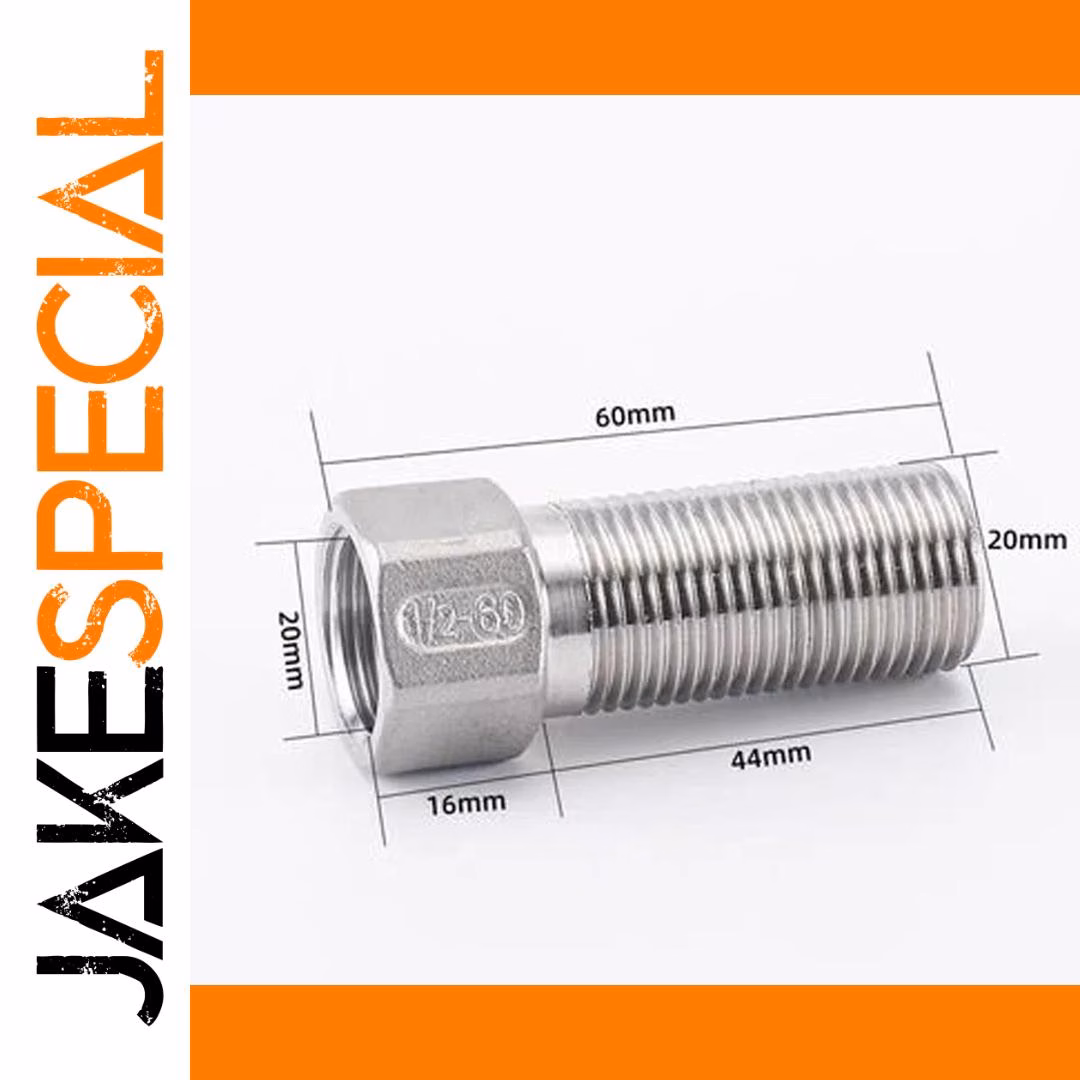 DN15 1/2 BSP Hex Nipple Stainless Steel - Image 7