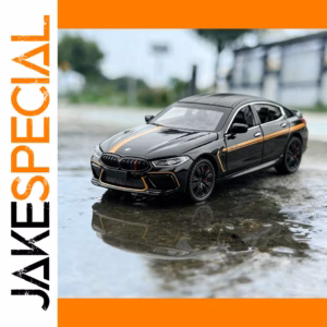 1:32 BMW M8 Black Scale Model with Lights