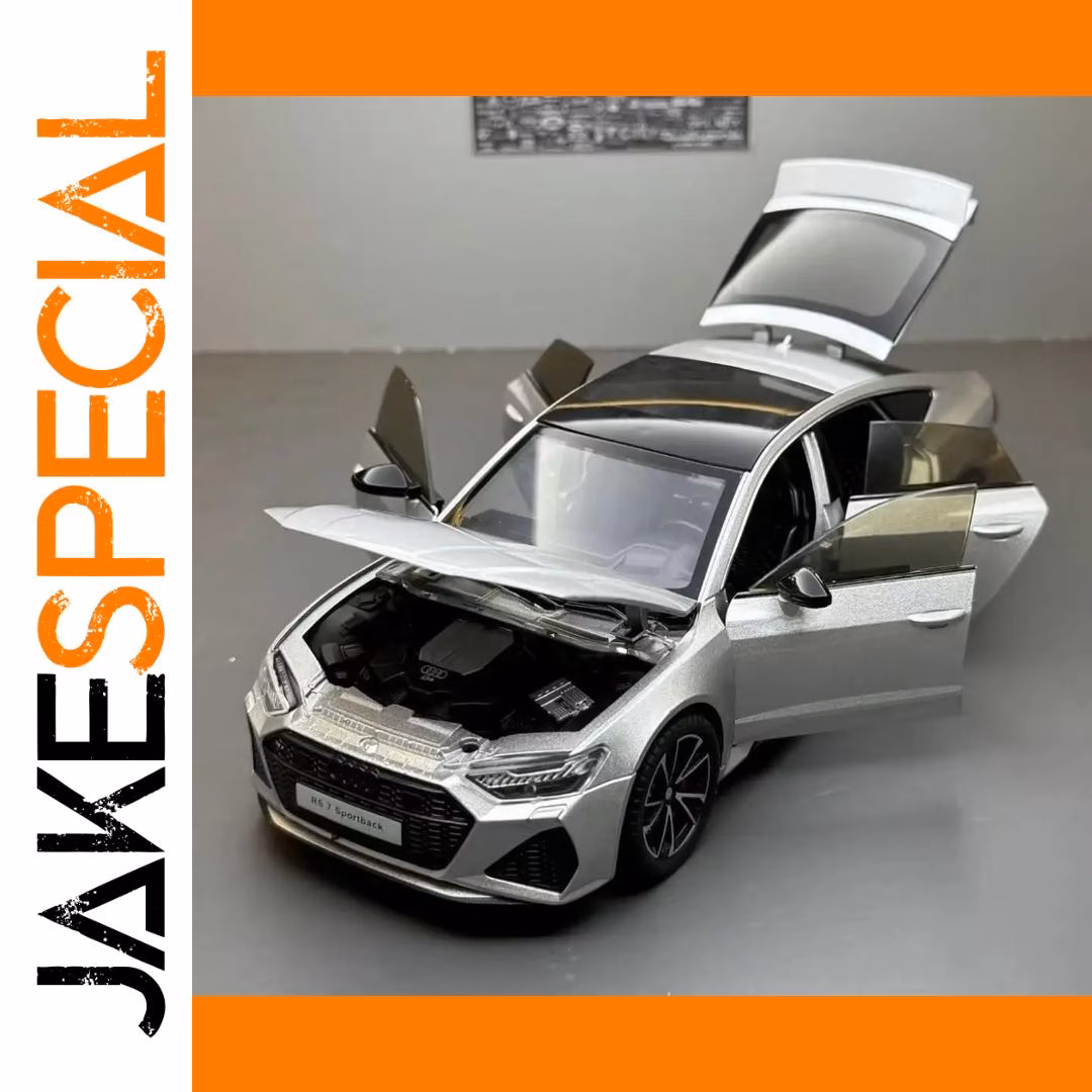 1:24 Scale RS7 Alloy Diecast Model Car - Image 6