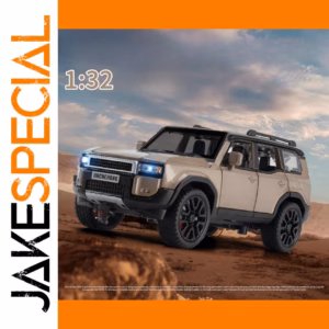 1/32 Scale Beige Diecast SUV Model Toy Car