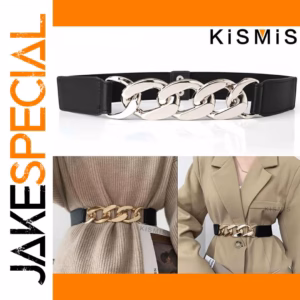 Women's Elastic Gold Chain Belt 70-80 cm Waist