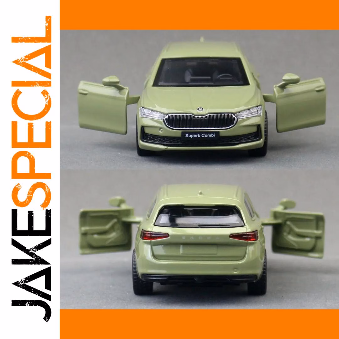 Skoda Superb Diecast Model 1:43 Scale Green - Image 5