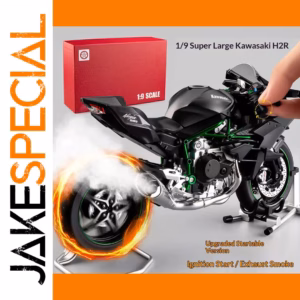 1:9 Scale H2R Motorcycle Model with Stand