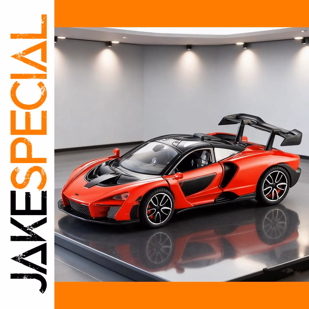 1:32 Scale Senna Sports Car Model Red/Black