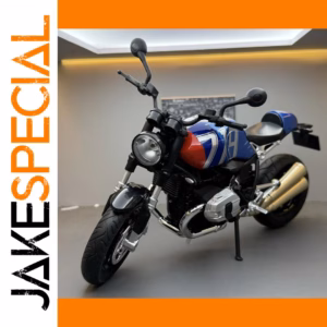 Diecast Motorcycle Model 1:9 Scale Blue and Red