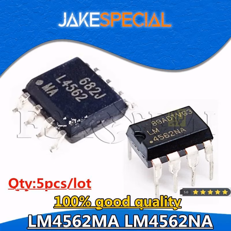 5PCS LM4562 Integrated Circuits Set