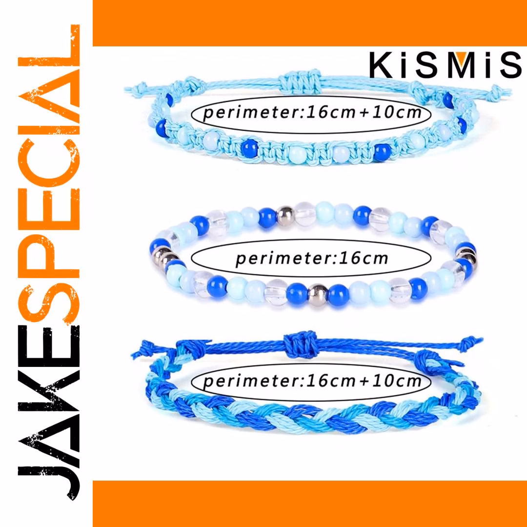 Bohemian Friendship Rope Bracelets Set of Three - Image 6