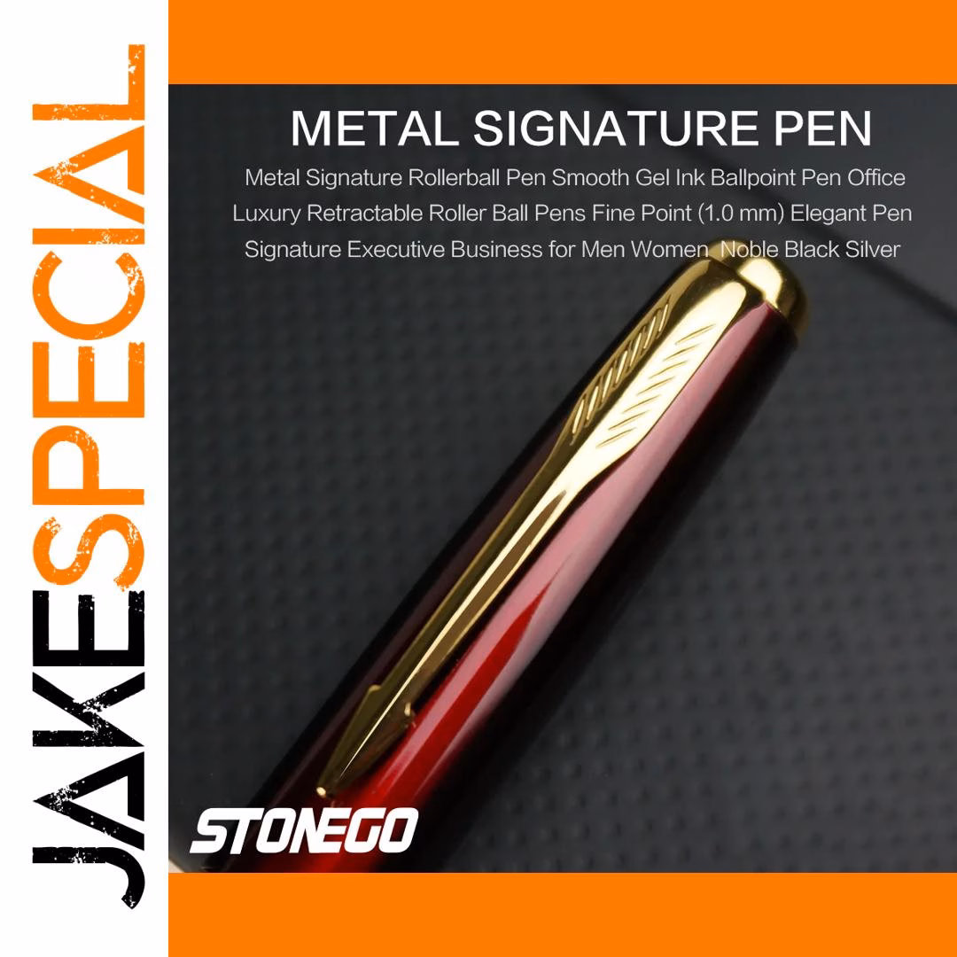 Elegant Retractable Stainless Steel Ballpoint Pen - Image 5