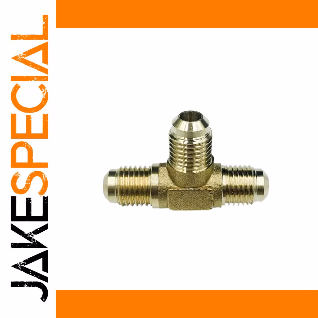 Brass Tee Connector for Air Conditioning Systems - Image 3