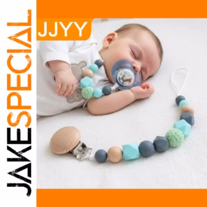 Silicone Pacifier Holder and Teether for Infants