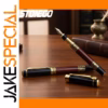 Classical Wood Grain Fountain and Roller Pen Set