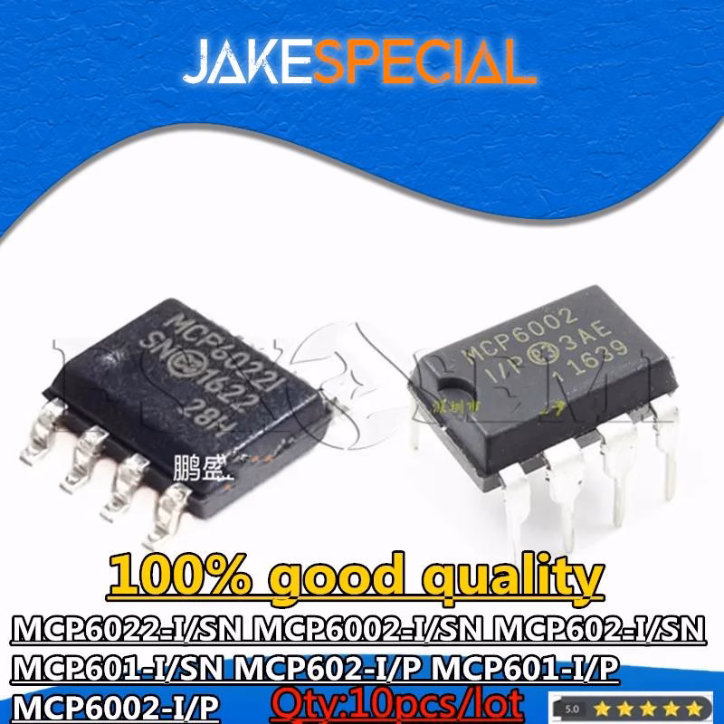 10PCS Integrated Circuits MCP6022I MCP6002