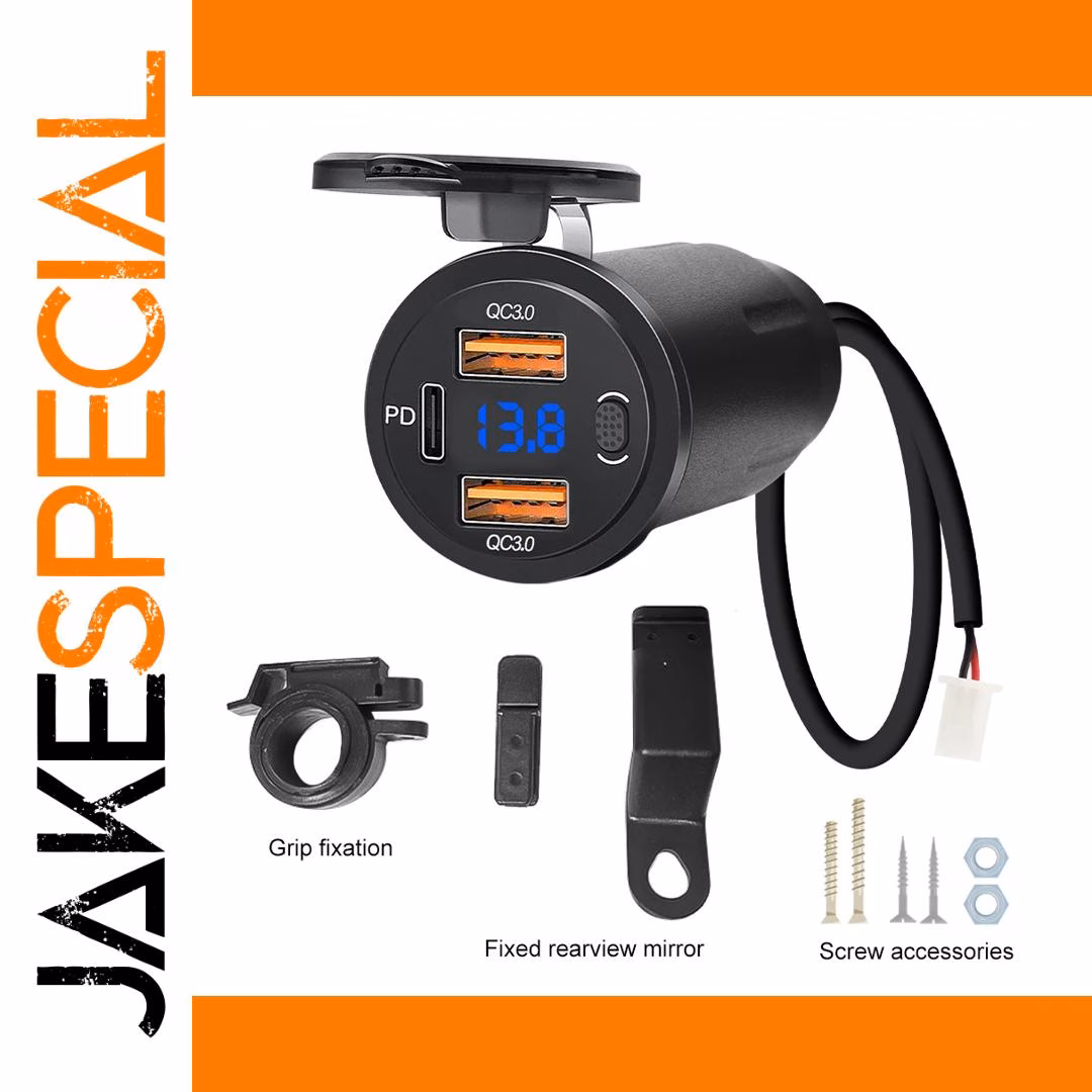 Motorcycle USB Fast Charger with Dual Ports - Image 6