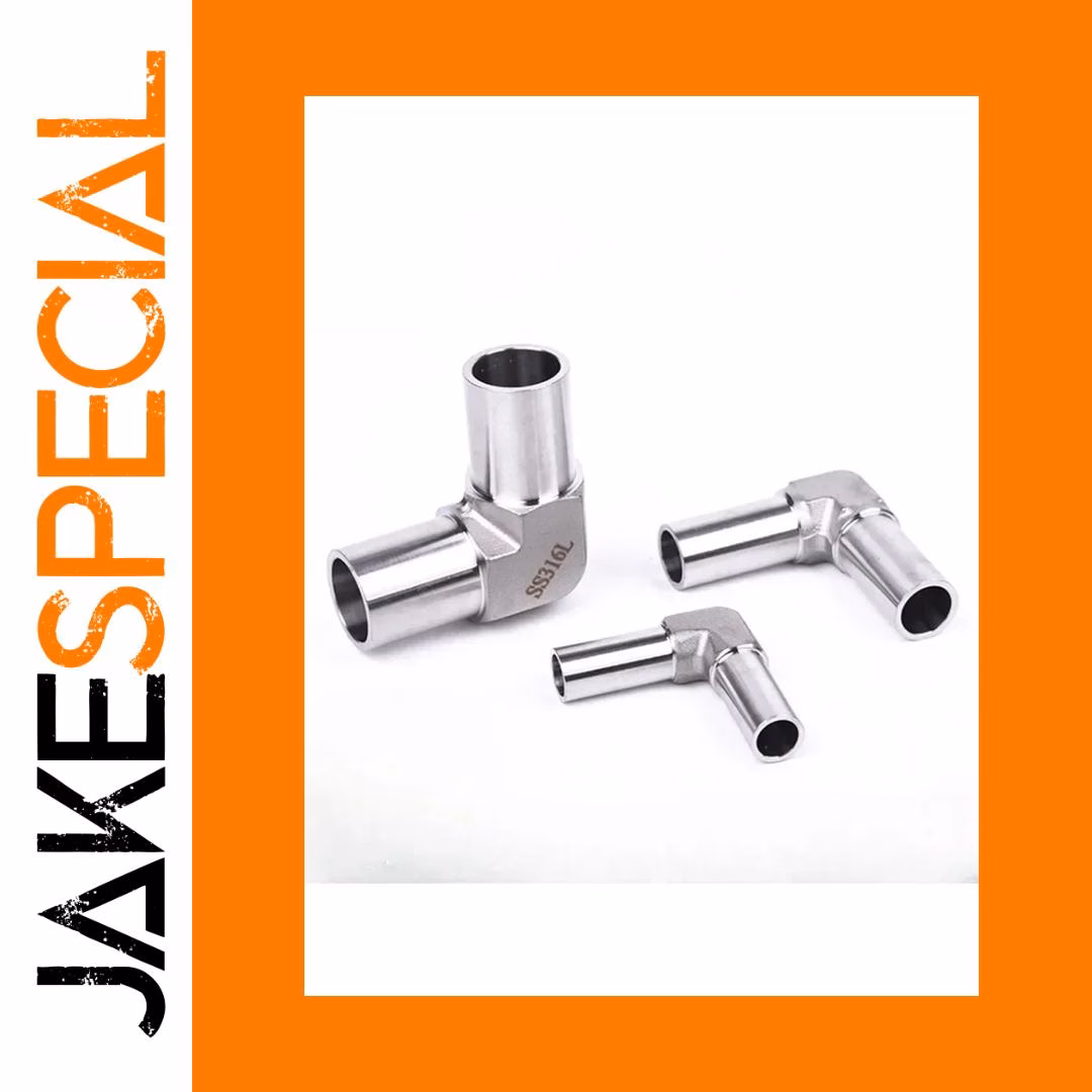 Stainless Steel Auto Weld Elbow Connector 7mm