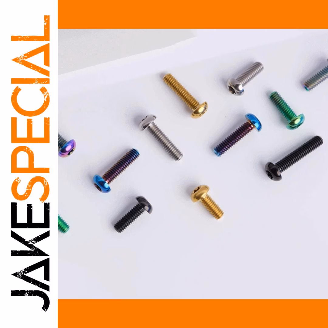 Vibrant Grade 5 Titanium Alloy Screws M3 6-15mm - Image 2