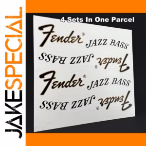 4 Jazz Bass Waterslide Headstock Decals