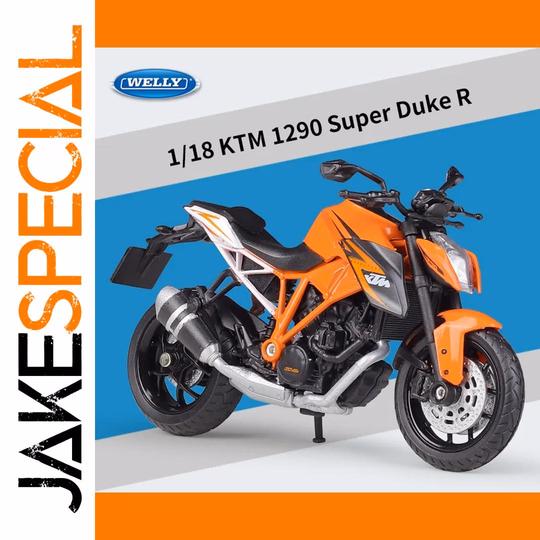 Welly 1:18 KTM 525 EXC Model Motorcycle - Image 6