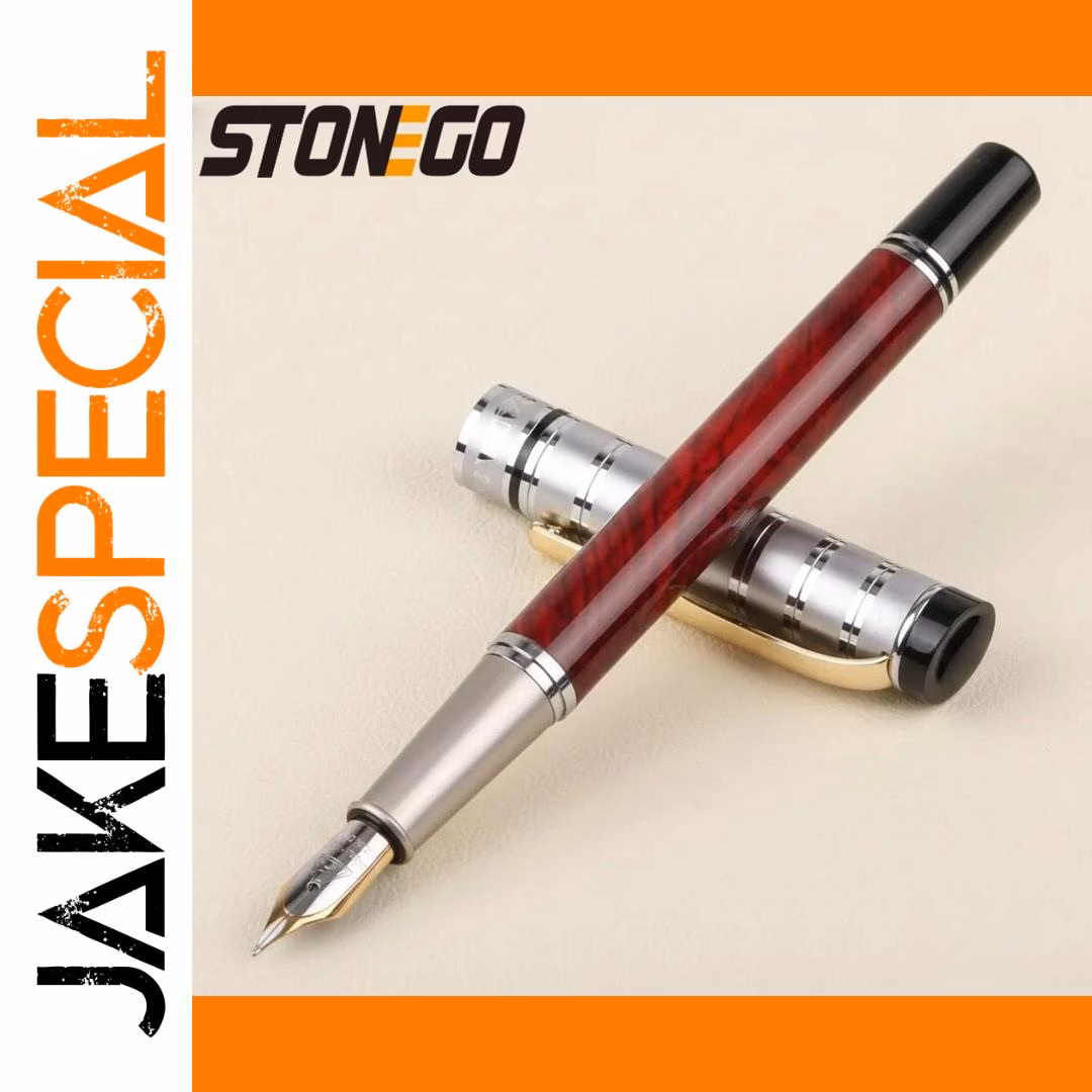 Luxury Fountain Pen with Gold-Plated Nib