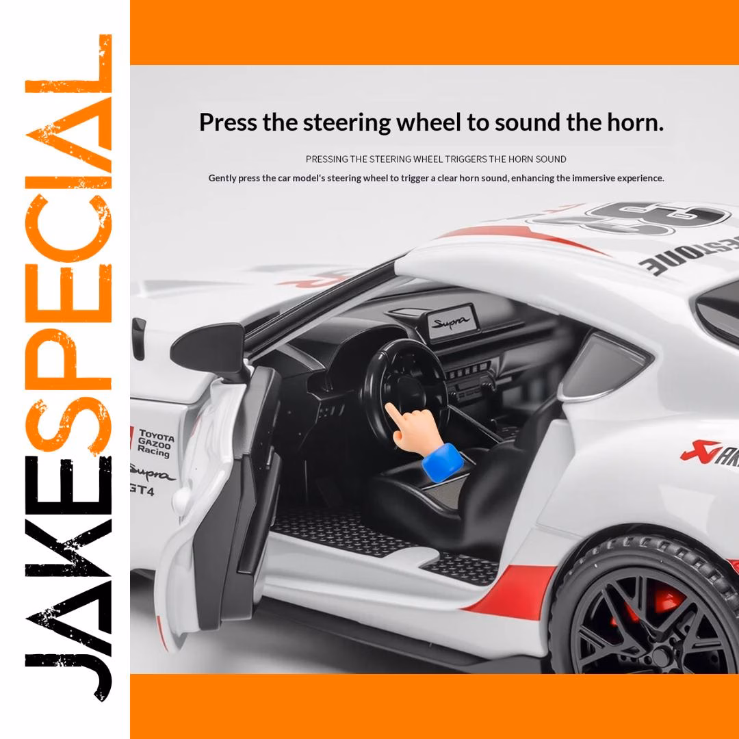 Supra GT4 Die-Cast Model 1/32 Scale Red - Image 4