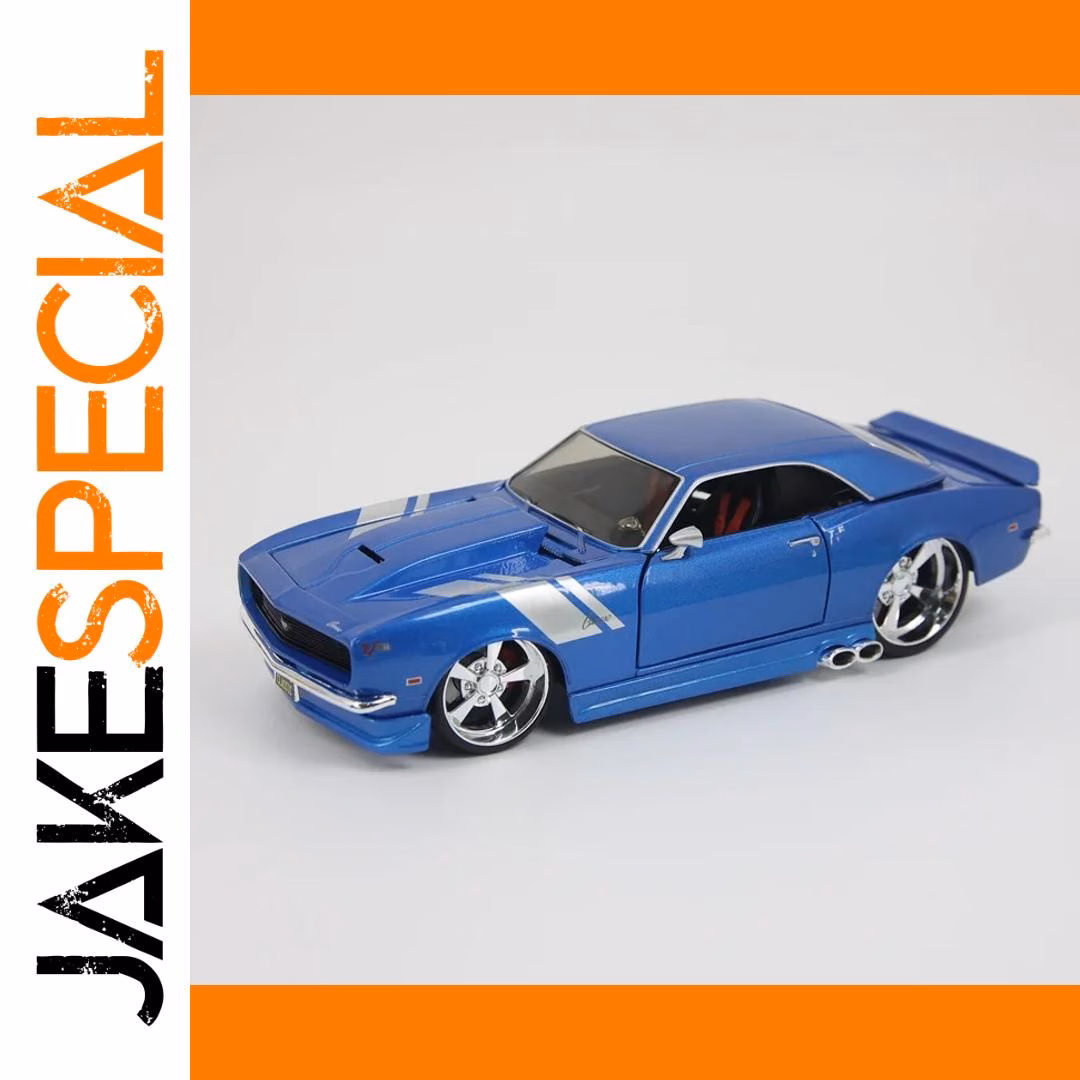 1968 Z/28 Diecast Model 1:24 Scale Blue Finish - Image 6